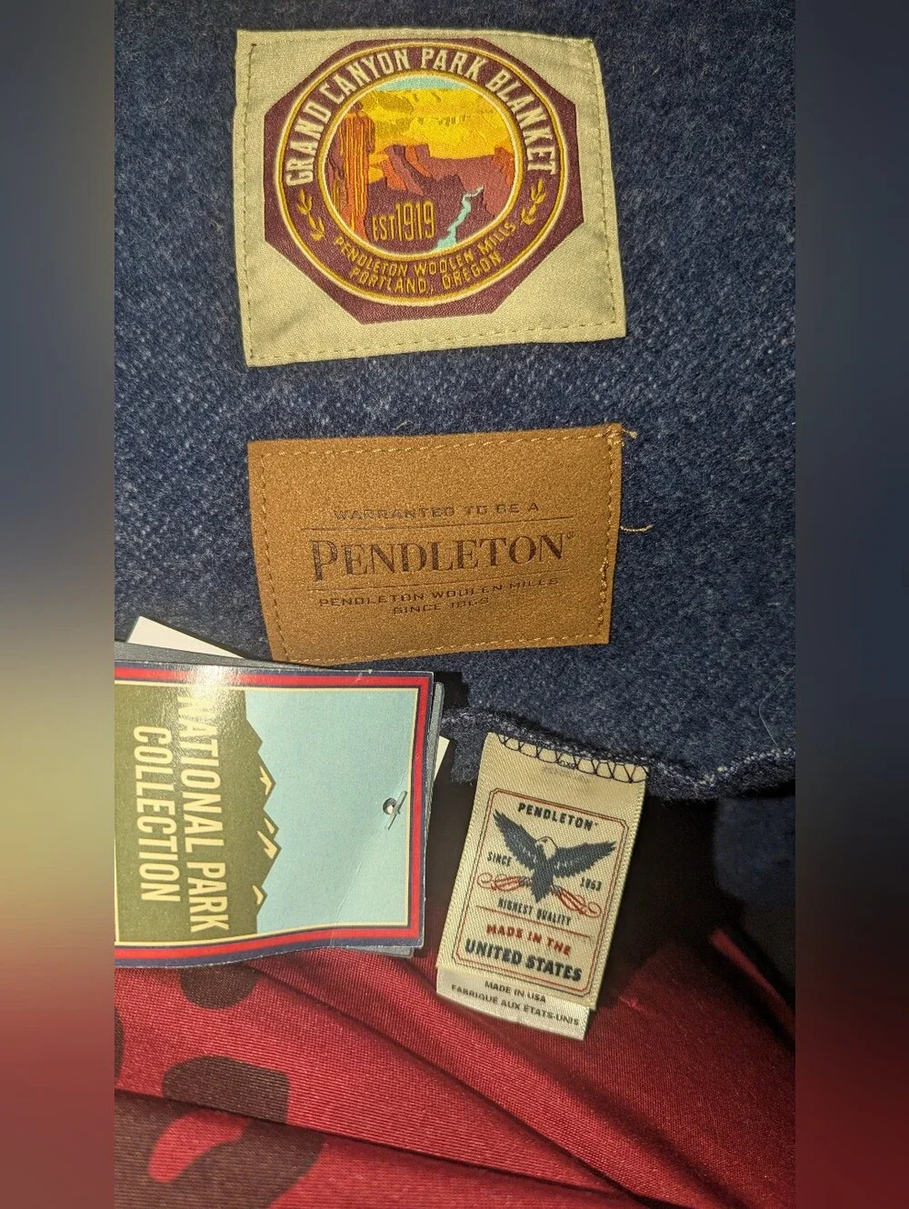 Pendleton Wool Blanket with Sunset Stripe